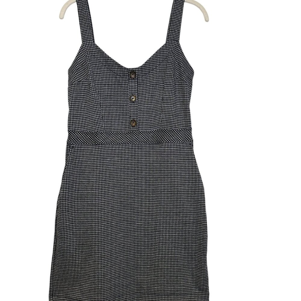 Abercrombie&Fitch dark blue and white houndstooth minidress Size M